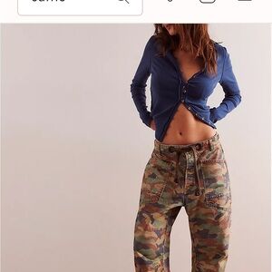We The Free Camouflage Button-Up Pants